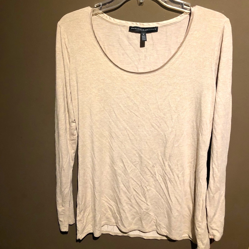 White House Black Mkt- Cream long sleeve